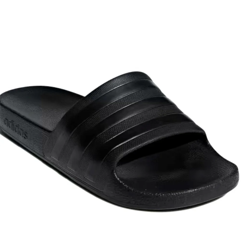ADIDAS Men's Adilette Aqua Sandals Slides ~ SIZE 7 /8 /12 /13 #F35550 BLACK